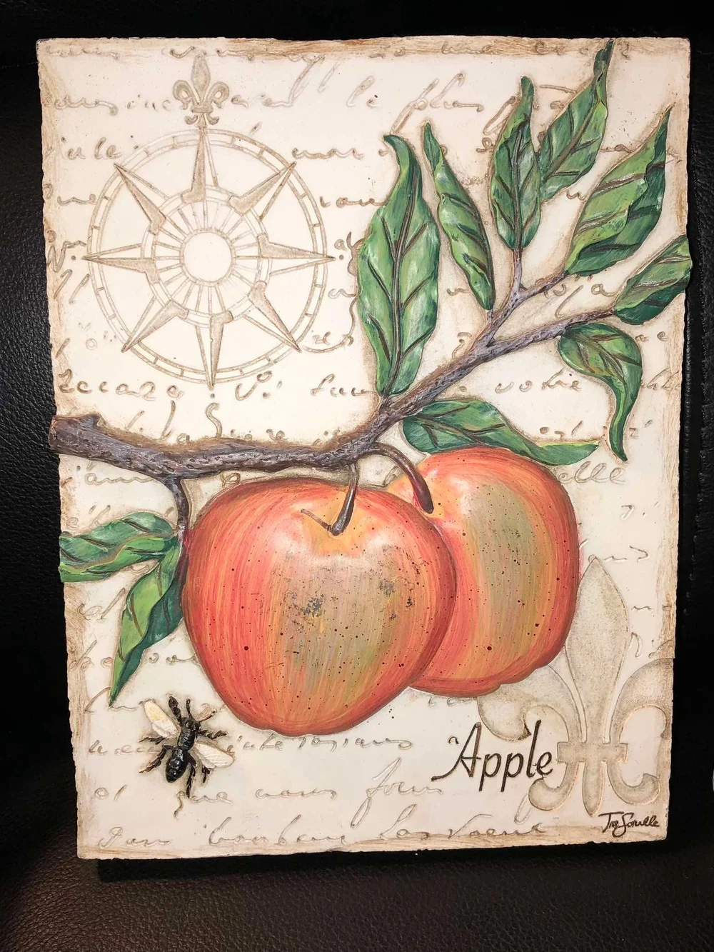 Fruit Wall Art Pair - Apple & Grape Prints